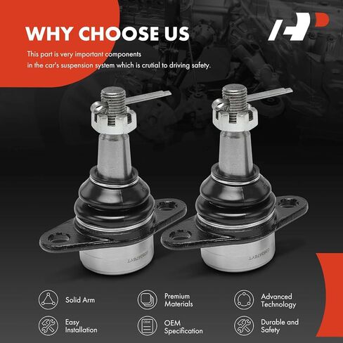 A-Premium 2 x Front Forward Lower Ball Joint, Compatible with BMW E83 Series - X3 2007 2008 2009 2010 in Saudi Arabia