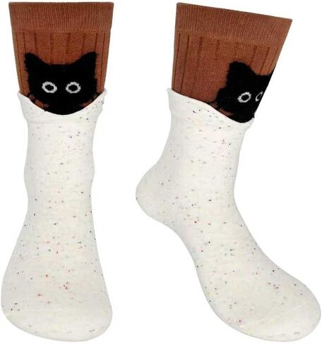 Womens Cat Socks Cute Gifts funny cat socks womens size 9-11 birthday gifts for women in Saudi Arabia