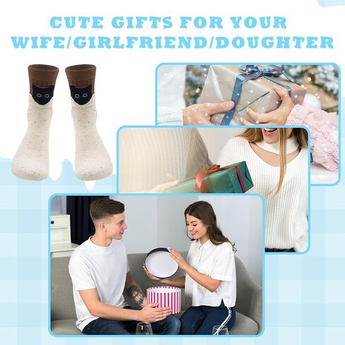 Womens Cat Socks Cute Gifts funny cat socks womens size 9-11 birthday gifts for women in Saudi Arabia