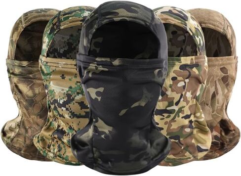 Camouflage Neck Gaiter Cycling Mask Ski Mask Men Women Sunscreen Headgear Face Mesh Outdoor Sports Hiking Biking in Saudi Arabia