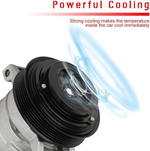 cciyu AC Compressor for 2007-2010 Fit for Chrysler 300 3.5L 2007-2008 Fit for Chrysler Pacifica 4.0L Replaces AC Compressor for Car in Saudi Arabia