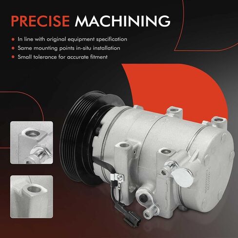 A-Premium A/C Compressor with Clutch Compatible with Hyundai Santa Fe 3.5L 2003-2006, XG300 2001-2001, XG350 2002-2005, Kia Amanti 2004-2006 in Saudi Arabia