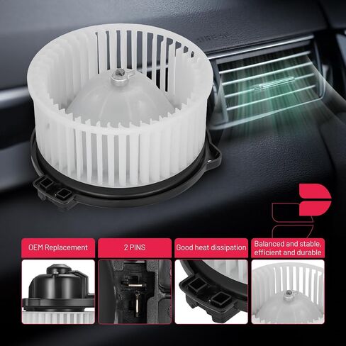 BDFHYK AC سخان منفاخ مروحة المحرك 75015 متوافق مع مازدا، متوافق مع تويوتا، استبدال مجموعة محرك منفاخ HVAC لـ PM9212 in Saudi Arabia