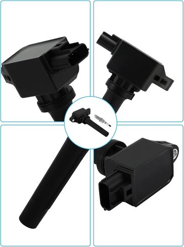 Set Of 4 UF656 Ignition Coil Pack & Iridium Spark Plugs (2.0L 2.2L 2.5L) 2012-2020 For Mazda 3 Sport 6 CX-3 CX-5 CX-9 MX-5 Miata, Replace # GN10625 5C1894 C-857 P51B18100 in Saudi Arabia