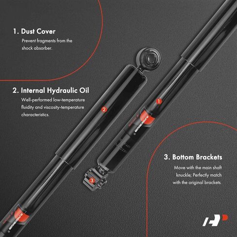 A-Premium Rear Suspension Shock Absorber Compatible with Chevrolet Colorado 2015-2022 & GMC Canyon 2015-2022, 2-PC Set in Saudi Arabia