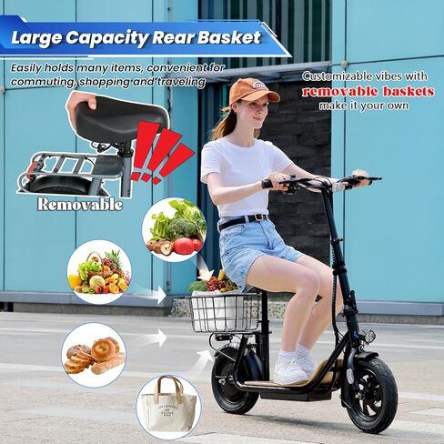 سكوتر كهربائي كاروما 120 واط، سكوتر أسود قابل للطي للأولاد والبنات in Kuwait