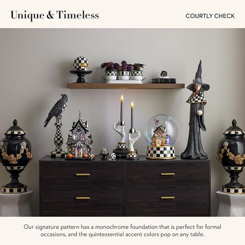 MACKENZIE-CHILDS Courtly Mini Skulls, Resin Skull Collection for Halloween Table Decor and More, Set of 3 in Saudi Arabia