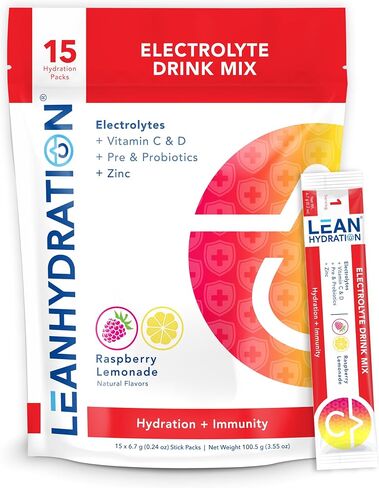 Natural Electrolyte Immune Formula - Boost Immunity and Stay Hydrated with Zero Sugar and No Artificial Flavors or Sweeteners 15 ct Packets (Cranapple) in Saudi Arabia