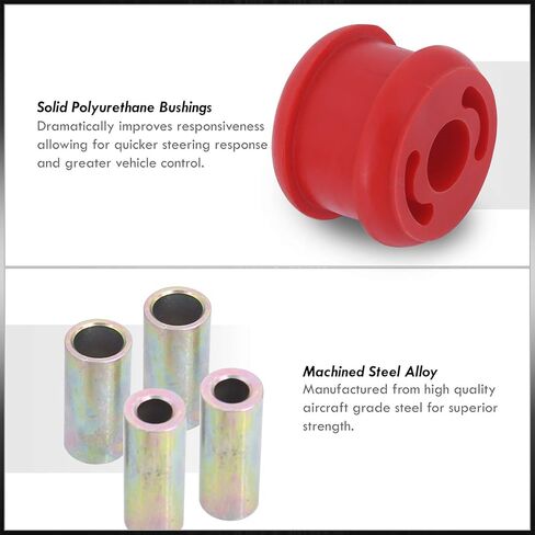 AJP Distributors Performance Upgrade Suspension 4-Piece Front Lower Control Arm LCA Solid Polyurethane Bushing Kit Bushings Red For Forester SH Impreza WRX Legacy Outback 04 05 06 07 08 09 10 11 12 13 in Saudi Arabia