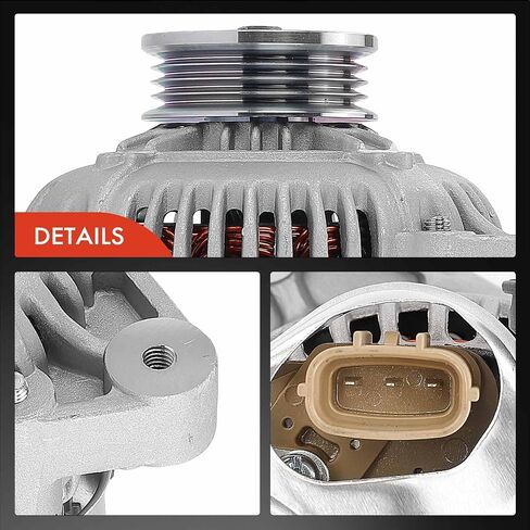 مولد كهربائي ممتاز متوافق مع Toyota Paseo 1993-1999، Tercel 1995-1998، 1.5L، 12V 70A 4-Groove Pulley في اتجاه عقارب الساعة، استبدال # 101211-0340، 27060-11270 in Saudi Arabia