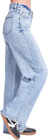 YMI Womens High Rise Bella Wide Leg Jeans, P44199 in Saudi Arabia