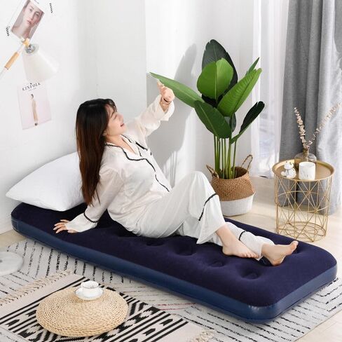 Inflatable Camping Sleeping Pad, Portable Sleeping Mat, Waterproof Camping Mattress, Lightweight Camping Sleeping Mat, Easy to Set up Camping Mattress for Outdoor Backpacking Hiking Traveling in Kuwait