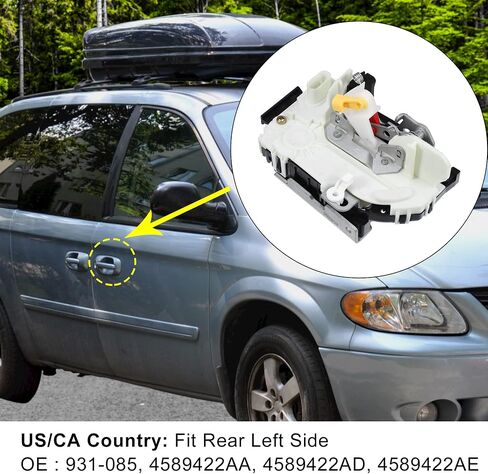 X AUTOHAUX Front Right Side Door Latch Lock Actuator Assembly for Chrysler Town and Country for Dodge Caliber Grand Caravan for Ram 1500 931-085 4589422AA 4589422AD 4589422AE in Saudi Arabia