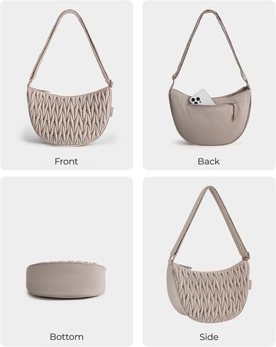 BAGSMART Small Crossbody Bag for Women Men Trendy，Quilted Crossbody Hobo Bag with Adjustable Strap and Inner Pockets in Saudi Arabia