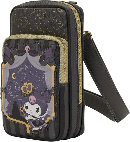 Loungefly Sanrio Kuromi 20Th Anniversary Cell Phone Crossbody Bag with Coin Bag in Saudi Arabia