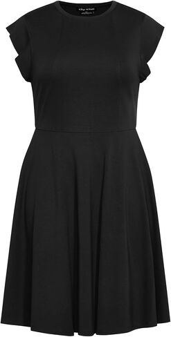 City Chic Women's Plus Size Dress - Frill Shoulder in Saudi Arabia