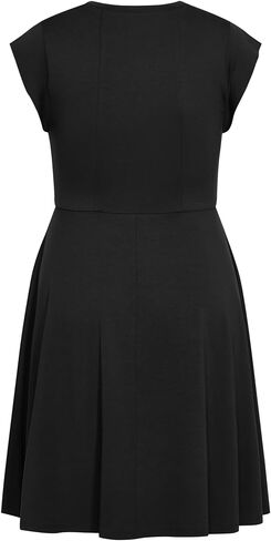 City Chic Women's Plus Size Dress - Frill Shoulder in Saudi Arabia