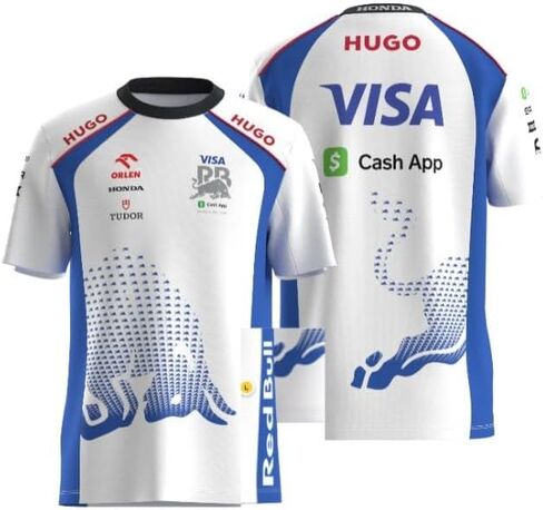HUGO Mens F1 2025 Vcarb Racing Bull Team Driver T-Shirt in Saudi Arabia