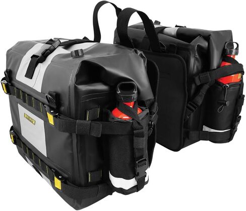 TUSK Pannier Racks with Nelson Rigg Hurricane Dry Saddlebags Black for KTM 390 Adventure SW 2023-2024 in Saudi Arabia