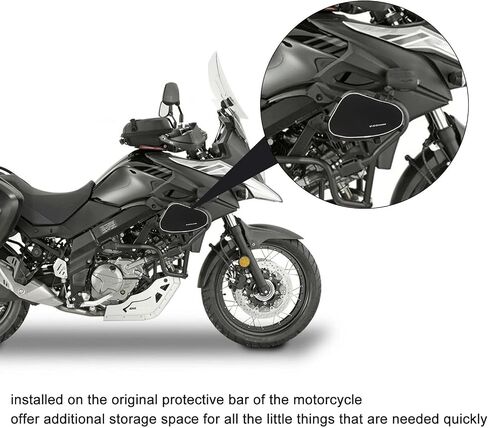 2pcs Motorcycle Frame Crash Bars Bag Replacement for V - Strom DL650 DL1000 with Repair Tool Placement Bag in Saudi Arabia