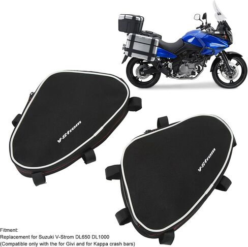 2pcs Motorcycle Frame Crash Bars Bag Replacement for V - Strom DL650 DL1000 with Repair Tool Placement Bag in Saudi Arabia