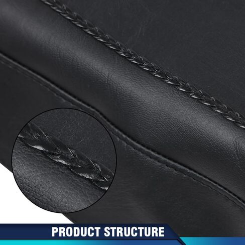 PIT66 2PCS Plain Hard LSaddlebag Speaker Lid Covers, Compatible with 1993-2013 Harley Davidson Touring Road King Electra Road Street Glide Leather in Saudi Arabia