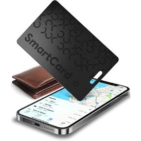 Air Tag (2025) iOS Only Bluetooth Tracker Card with Apple Find My, Rechargeable Smart Card Wallet Finder GPS Tracker, Keys Finder and Item Locator for Keys, Bags, Passports (Blue, 2 Pack) in Kuwait