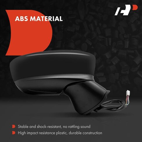 A-Premium Passenger Side Power Door Mirror - Compatible with Mazda 3 2014 2015 2016 - Heated Power Folding Black Outside Rear View Mirror w/Turn Signal and Blind Spot Detection - Replace# BJD669121E in Saudi Arabia