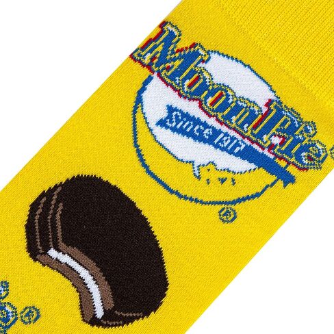Cool Socks, Original Moon Pie, Mens Womens Crew, Funny Graphic Print, Large in Saudi Arabia