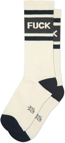 Novelty Crazy Gym Crew Socks for Men, Women and Teens, (Made in the USA) fit a women’s size 6 to men’s size 15 in Saudi Arabia