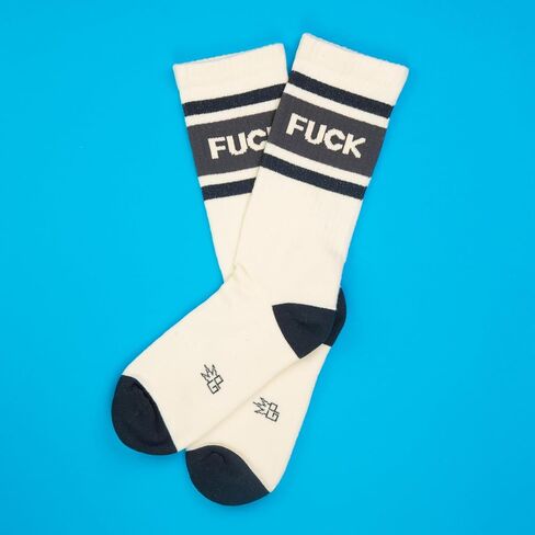 Novelty Crazy Gym Crew Socks for Men, Women and Teens, (Made in the USA) fit a women’s size 6 to men’s size 15 in Saudi Arabia