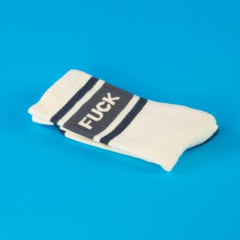 Novelty Crazy Gym Crew Socks for Men, Women and Teens, (Made in the USA) fit a women’s size 6 to men’s size 15 in Saudi Arabia