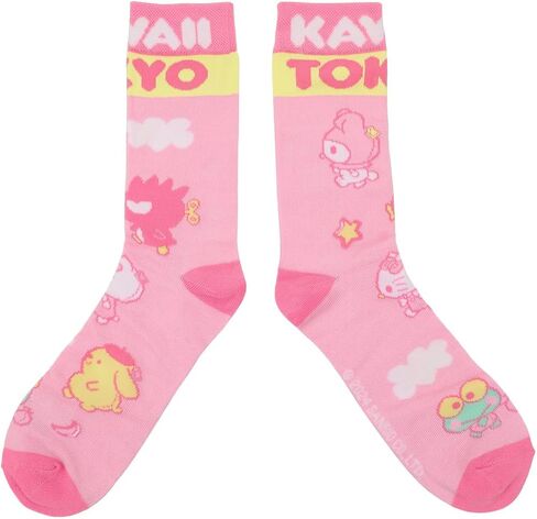 Bioworld Hello Kitty & Friends Character Art Adult 3-Pair Casual Crew Socks Box Set in Saudi Arabia