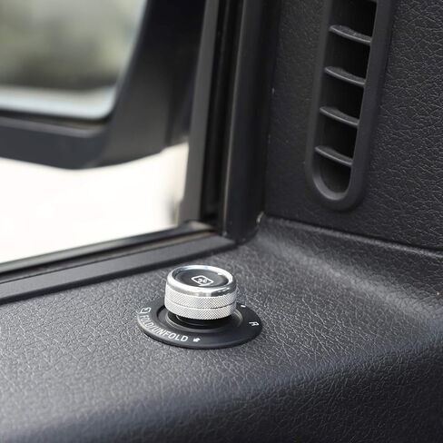 Voodonala for F150 Release Mirrors Switch Knob Ring Trim for Ford F150 2009-2014(Aluminum Alloy Silver) in Saudi Arabia