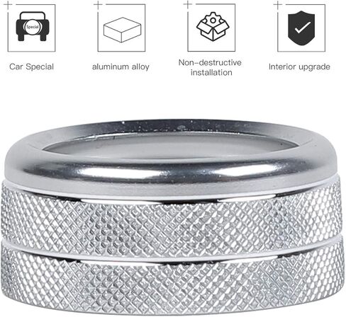 Voodonala for F150 Release Mirrors Switch Knob Ring Trim for Ford F150 2009-2014(Aluminum Alloy Silver) in Saudi Arabia