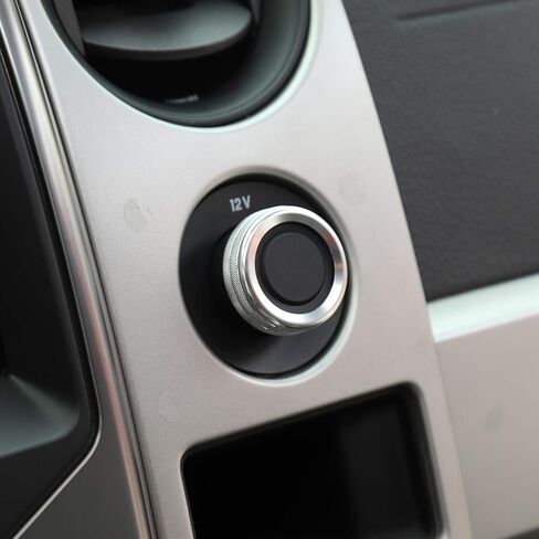 Voodonala for F150 4WD Switch Knob Ring Trim for Ford F150 2009-2014(Aluminum Alloy Silver) in Saudi Arabia