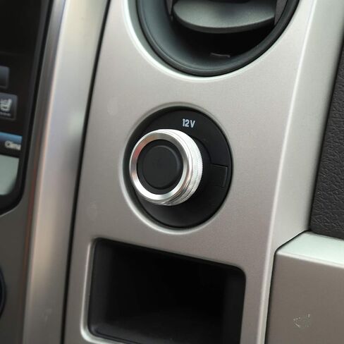 Voodonala for F150 4WD Switch Knob Ring Trim for Ford F150 2009-2014(Aluminum Alloy Silver) in Saudi Arabia