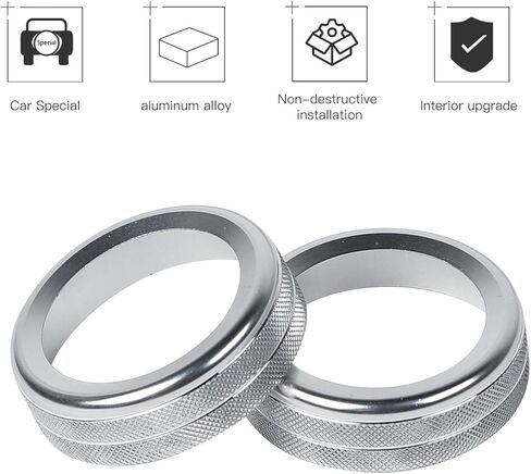 Voodonala for F150 4WD Switch Knob Ring Trim for Ford F150 2009-2014(Aluminum Alloy Silver) in Saudi Arabia