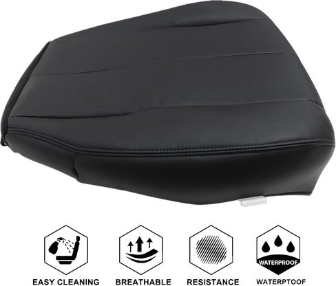 NLQR Front Driver Side Bottom Replacement Seat Cover Black Perforated Microfiber Leather Compatible with Subaru Outback 2010 2011 2012 2013 2014 in Saudi Arabia
