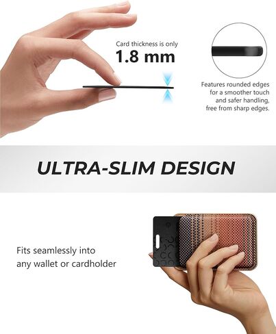 Air Tag (2025) iOS Only Bluetooth Tracker Card with Apple Find My, Rechargeable Smart Card Wallet Finder GPS Tracker, Keys Finder and Item Locator for Keys, Bags, Passports (Blue, 2 Pack) in Kuwait