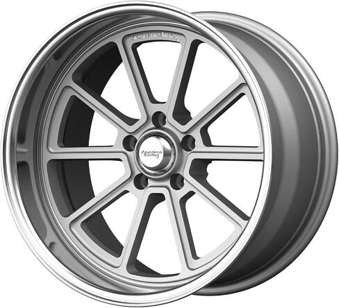 AMERICAN RACING VN510 Custom Wheel - 18" x 8", 0 Offset, 5x114.3 Bolt Pattern, 72.6mm Hub - Vintage Silver with Diamond Cut Lip in Saudi Arabia