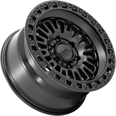 عجلات KMC AZTEC 17X8.5 6X1354.75 0 مم أسود غير لامع مع شفة سوداء لامعة - KM554MB17856300 in Kuwait