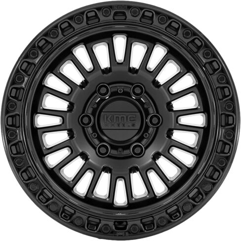 عجلات KMC AZTEC 17X8.5 6X1354.75 0 مم أسود غير لامع مع شفة سوداء لامعة - KM554MB17856300 in Kuwait