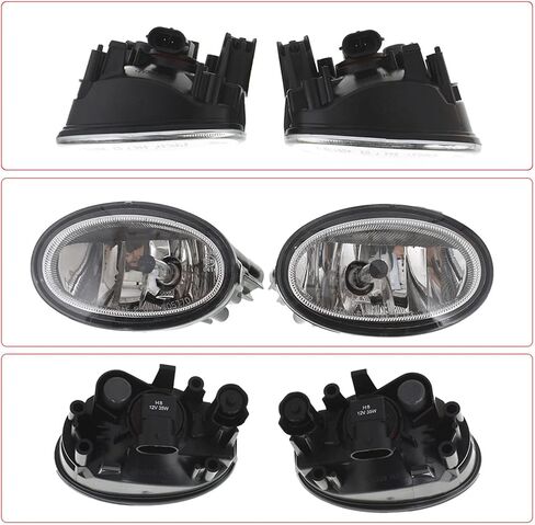 1 Pair of Fog Light Assembly with Chrome Bezel and Bulbs Wiring Kit Left and Right Side Replacement for CR-V/CRV 2017 2018 in Saudi Arabia