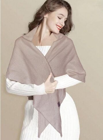 Shawl Wraps For Women,Womens Knitted Knotted Shawls Wool Cashmere Shoulder Top Sweater Shawl Scarf for Fall Winter in Saudi Arabia
