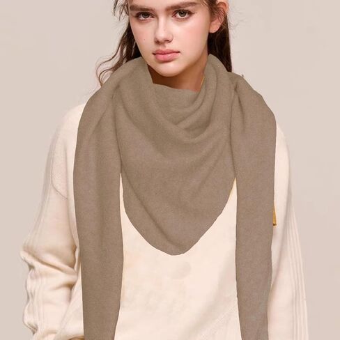 Shawl Wraps For Women,Womens Knitted Knotted Shawls Wool Cashmere Shoulder Top Sweater Shawl Scarf for Fall Winter in Saudi Arabia