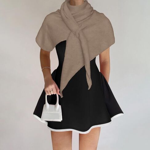 Shawl Wraps For Women,Womens Knitted Knotted Shawls Wool Cashmere Shoulder Top Sweater Shawl Scarf for Fall Winter in Saudi Arabia