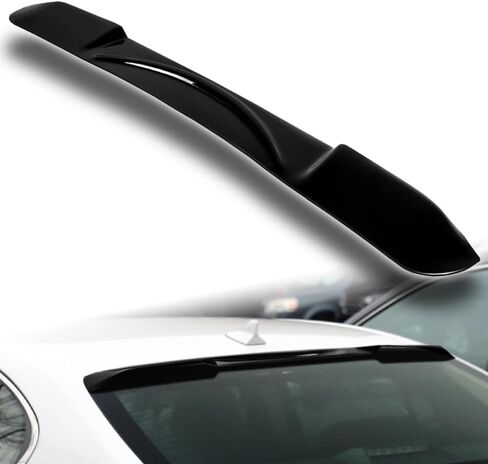 W-POWER، جناح سقف النافذة الخلفية متوافق مع Lexus GS350 / GS450H / GS-F سيدان 2013-2020، 2014 2015 2016 2017 2018 2019، جناح حاجب السقف الخلفي ABS in Saudi Arabia