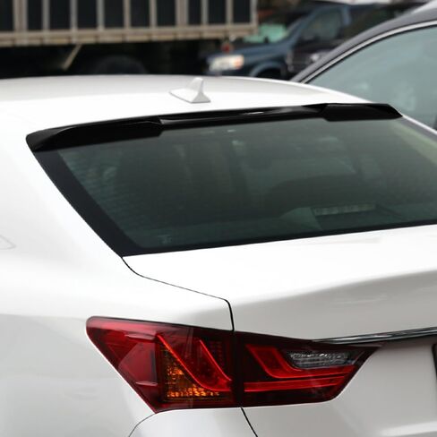 W-POWER، جناح سقف النافذة الخلفية متوافق مع Lexus GS350 / GS450H / GS-F سيدان 2013-2020، 2014 2015 2016 2017 2018 2019، جناح حاجب السقف الخلفي ABS in Saudi Arabia
