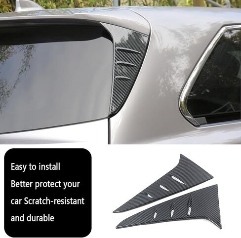 Car Accessories Rear Side Spoiler Wing Protective Sticker Cover Trim Compatible withToyota Sienna 2021 2022 2023 2024 (Carbon Fiber Style) 2PCS ABS in Saudi Arabia